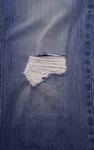 Womens Straight Fit Ripped Jeans