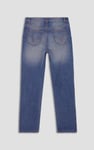Womens Straight Fit Ripped Jeans