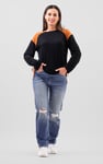 Womens Straight Fit Ripped Jeans