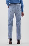 Womens Straight Fit Ripped Jeans