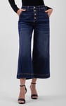 Womens High Waist Denim Culottes