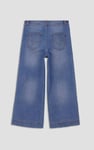 Womens High Waist Denim Culottes