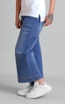 Womens High Waist Denim Culottes