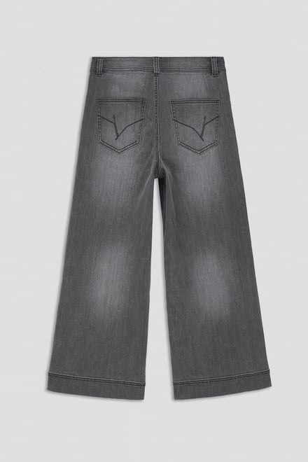 Womens Wide Leg Grey Culottes