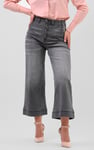 Womens Wide Leg Grey Culottes
