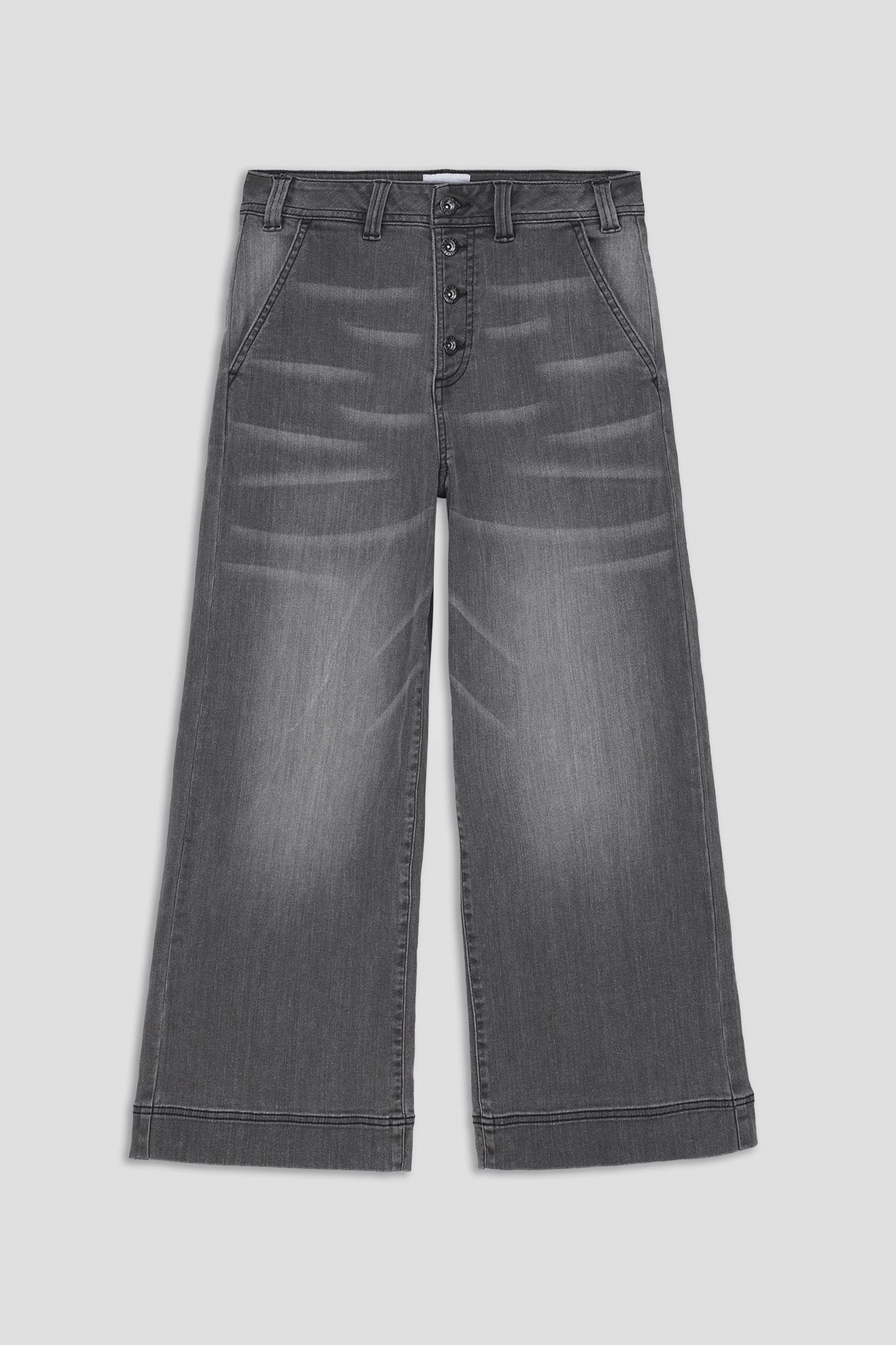 Womens Wide Leg Grey Culottes
