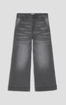 Womens Wide Leg Grey Culottes