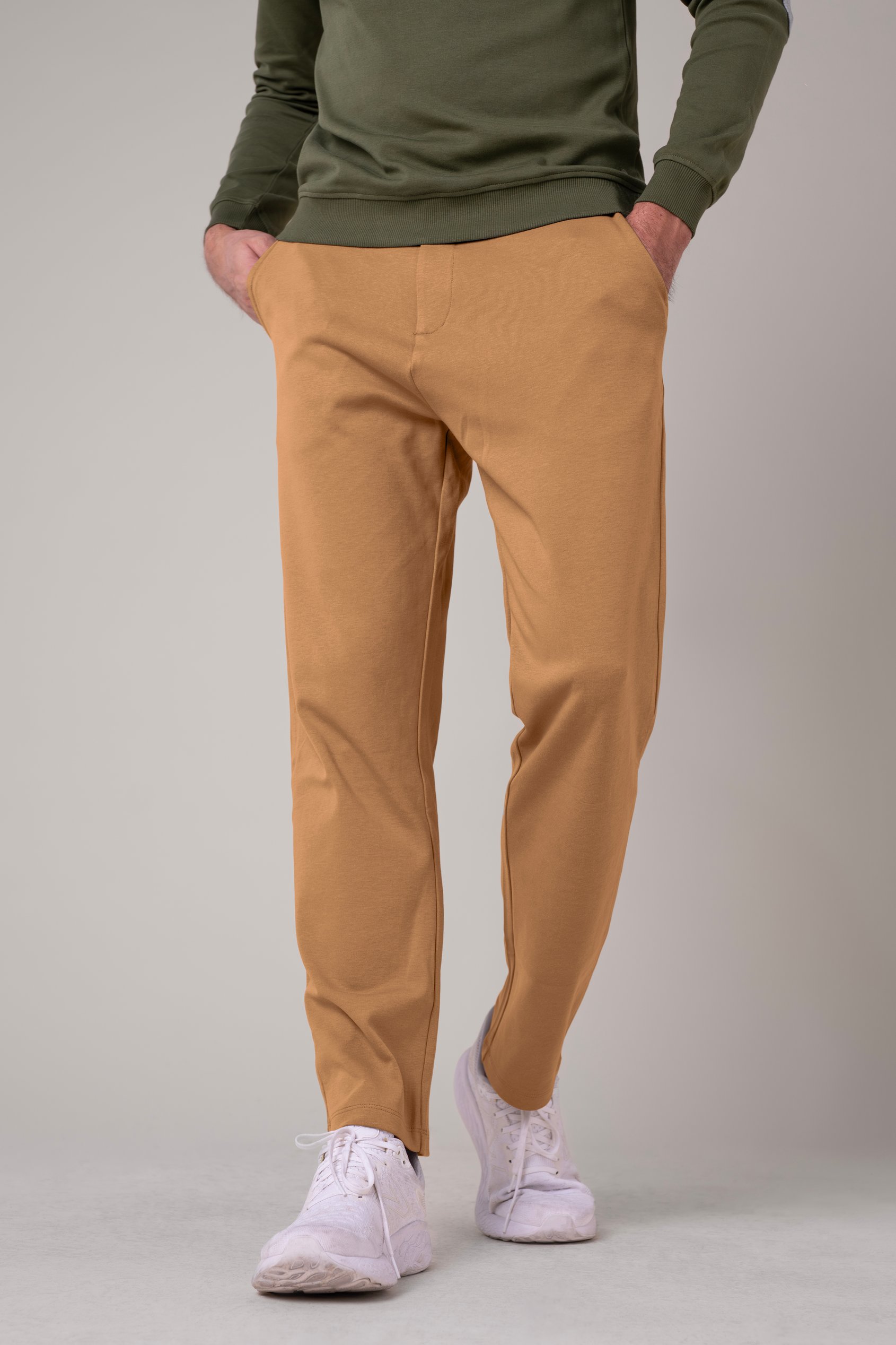 Enorsia Men's Yellow Slim Fit Jersey Trouser With Drawcord - Uk L