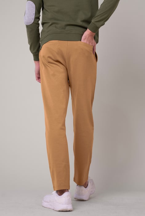 Yellow Slim Fit Jersey Trouser With Drawcord