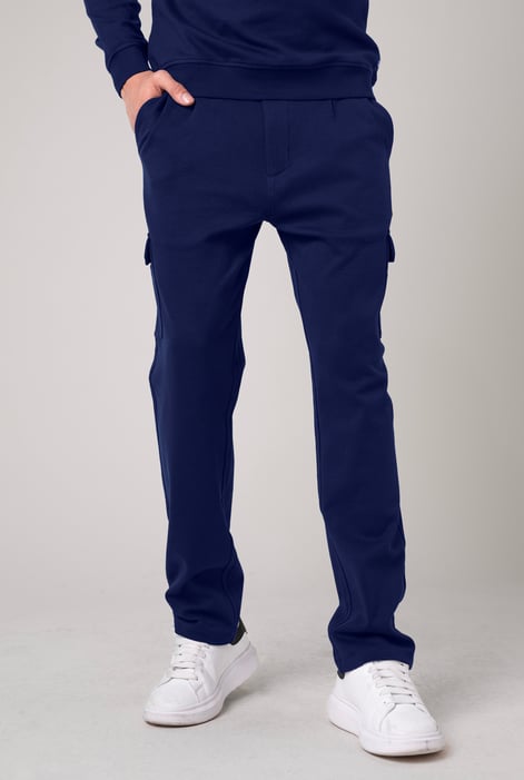 Mens Green Slim Fit Cargo Trouser
