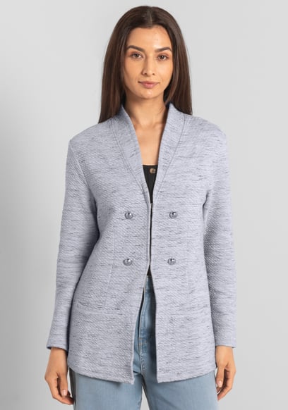 Womens Slim Fit Knit Jacket