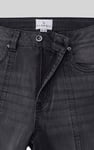 Womens Grey Stretch Flare Jeans