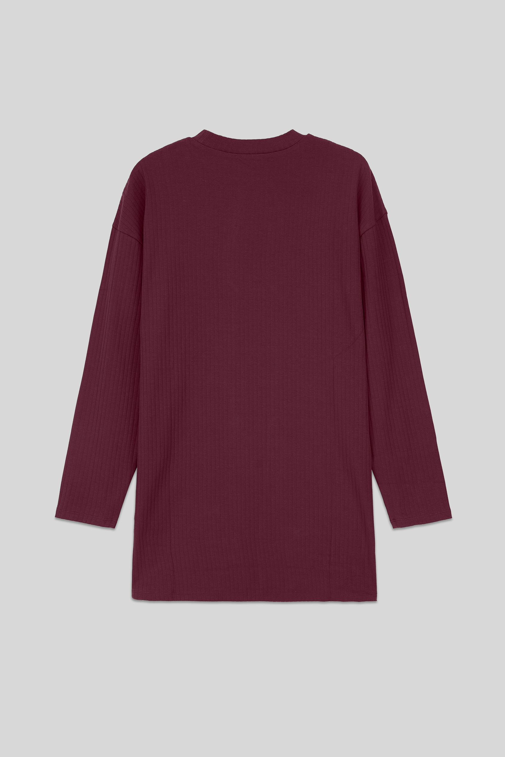 Women Oversize Texture Rib Tops