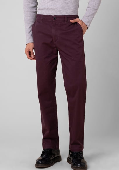 Mens Regular Fit Twill Chinos