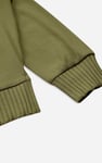 Button Shoulder Crewneck Sweatshirt