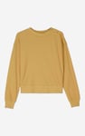 Button Shoulder Crewneck Sweatshirt