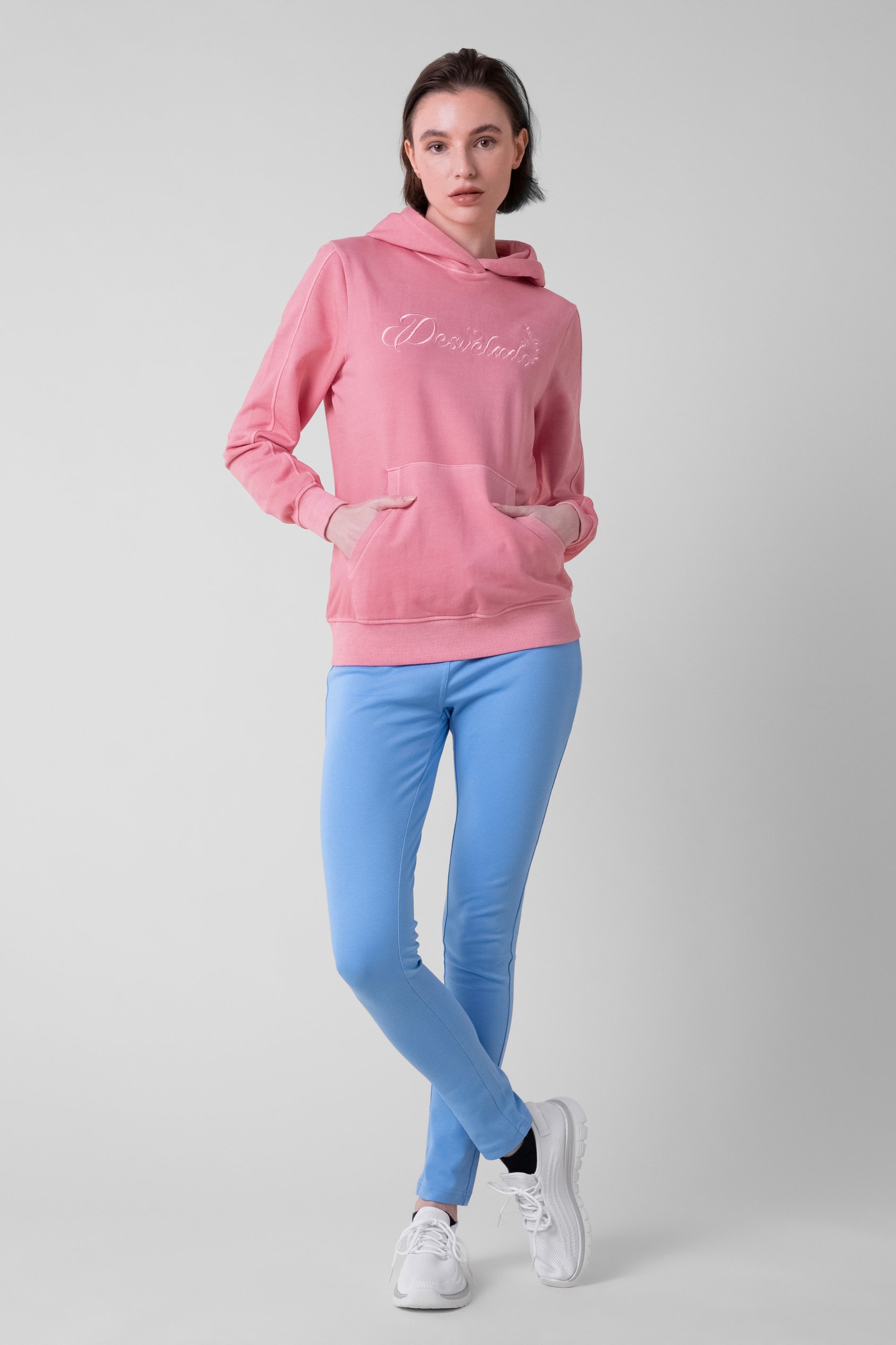 Womens Front Embroidery Hoodie