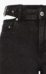 Wide-Leg Comfort Jeans With Waist Cut-Outs