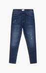 High Waist Regular Length Distressed Jeans