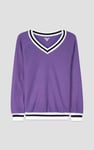 Womens V-Neck Herringbone effect sweatshirts