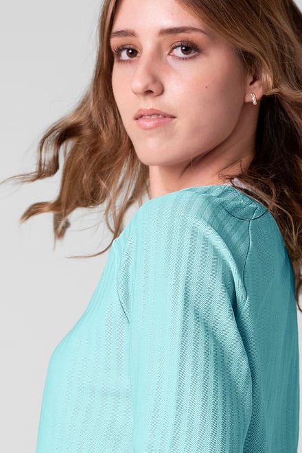 Womens V-Neck Herringbone effect sweatshirts