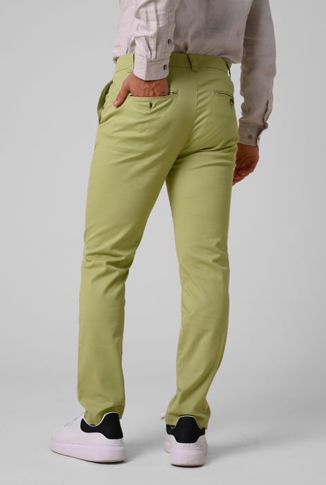 Green Slim Stretch Smart Chino Trouser