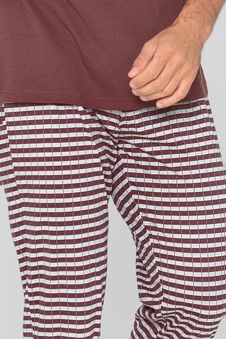 Cotton Check Print Pyjamas
