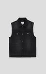 Womens Black Classic Denim Jacket