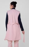 Womens Sleeveless Belted Coat