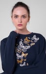 Womens Butterfly Print Sweatshirt