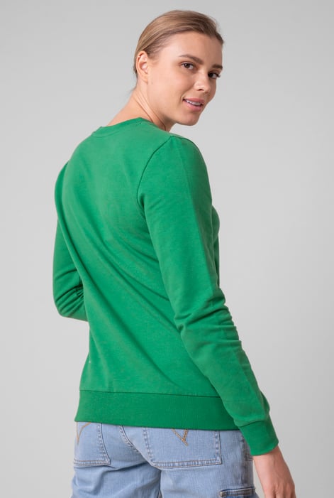 Womens Green Butterfly Print Sweatshirt