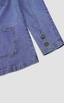 Womens Indigo Blue Casual Denim Jacket