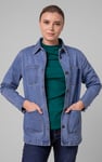 Womens Indigo Blue Casual Denim Jacket