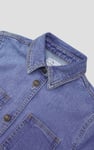 Womens Indigo Blue Casual Denim Jacket