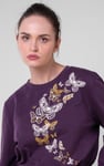 Womens Butterfly Print Sweatshirt
