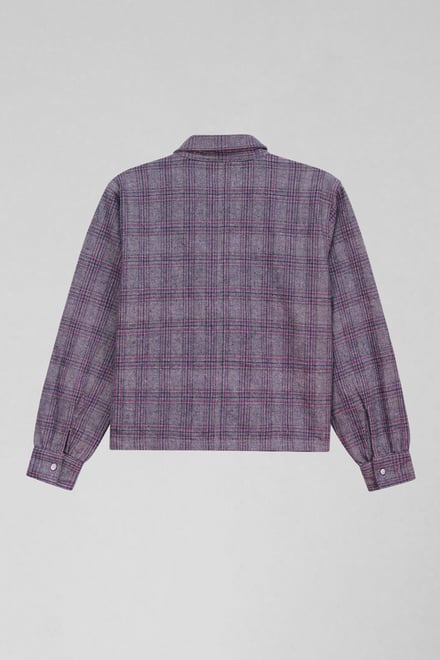 Yarn Dyed Check Cropped Jacket