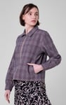 Yarn Dyed Check Cropped Jacket