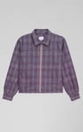 Yarn Dyed Check Cropped Jacket