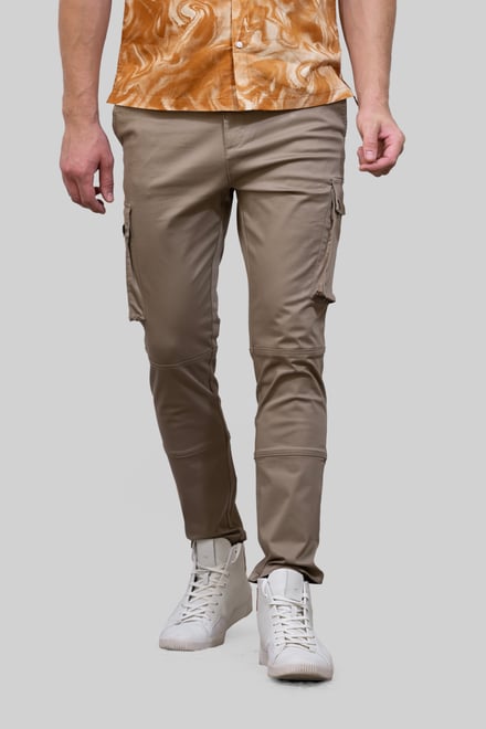 Mens Utility Cargo Long Trousers
