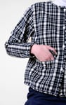 Womens Cropped Button Up Jacket