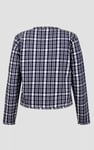 Womens Cropped Button Up Jacket