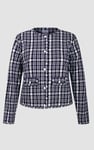 Womens Cropped Button Up Jacket