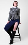 Womens Cropped Button Up Jacket