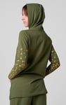 Women Longline Zip Front Hoodie