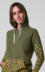 Women Longline Zip Front Hoodie