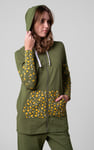 Women Longline Zip Front Hoodie