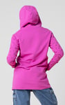 Women Longline Zip Front Hoodie