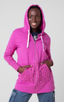 Women Longline Zip Front Hoodie