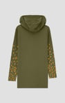 Women Longline Zip Front Hoodie