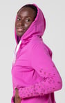 Women Longline Zip Front Hoodie